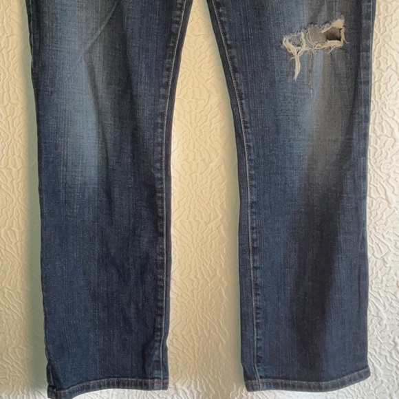 Guess Blue Boyfriend Jeans with Distressed Details - Picture 2 of 10